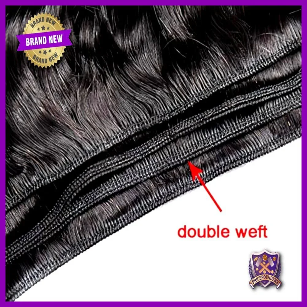 Brazilian Human Hair Water Wave Bundles with 4x4 Lace Closure 50g